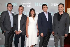 New York, NY - NY Daily News OUT - 6/28/16 - Special NYC Screening of SUNDANCETV's Original Series "THE A WORD". -Pictured: Charlie Collier, Peter Bowker, Ilene Lainer, David Remnick and Eli Gottlieb -Photo by: Kristina Bumphrey/StarPix